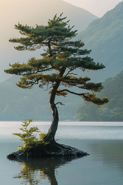 Eiland boom van fernlichtsicht
