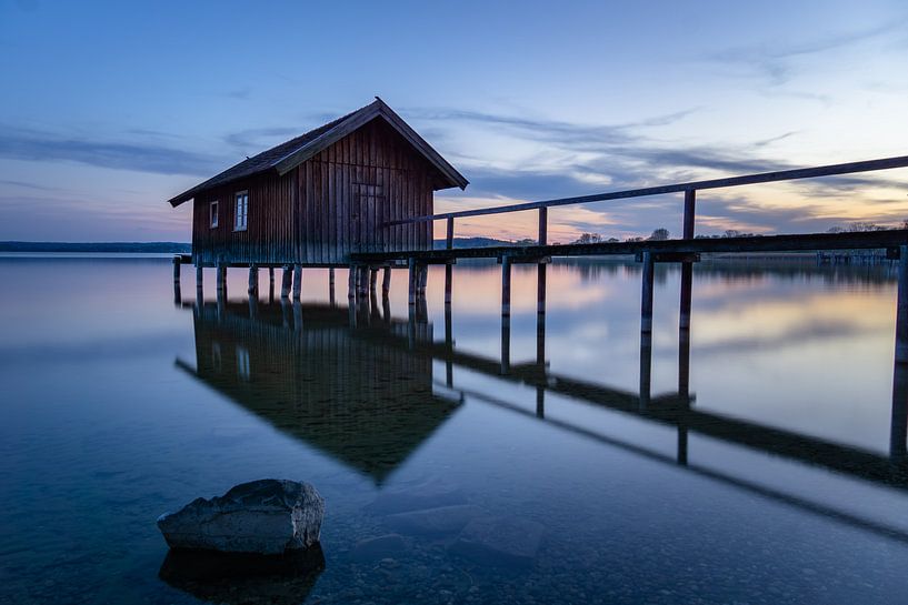 Hangar à bateaux à Stegen am Ammersee par Melanie Jahn