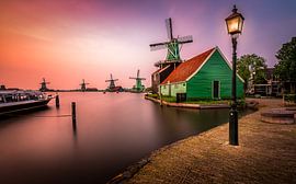Zonsondergang Zaanse Schans van Patrick Rodink