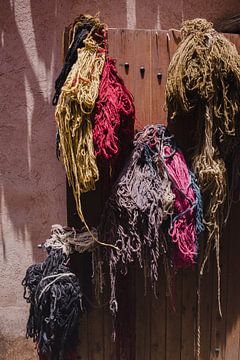 Colourful bundles of wool in sunlight - Crafts and crafts by Wendy Bos