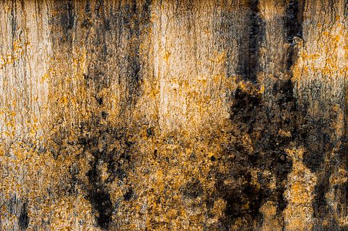 Abstract schilderij van roestige scheepswand