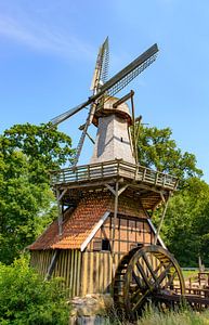 Hüvener Mühle oude gecombineerde windmolen en watermolen van Sjoerd van der Wal Fotografie