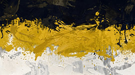 Black, Yellow, White, Abstract