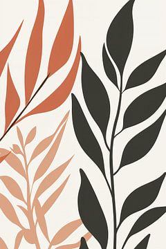 Boho Leaf Art iv van Studio BB