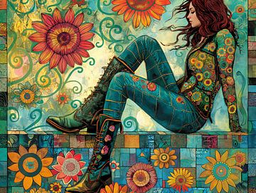 Flower Power women by Egon Zitter