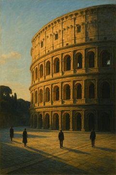 Roman Solitude – The Colosseum at Sunset