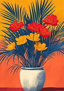 Blumenstrauß, Blumen, Vase