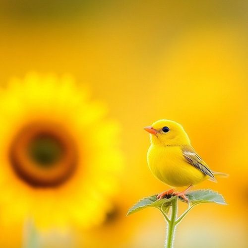 Gelbe Naturlandschaft Sonnenblumen