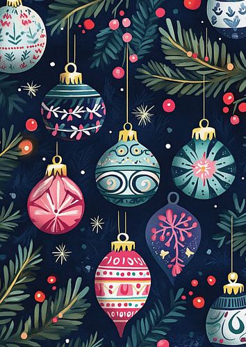 Christmas baubles by Wonderful Art