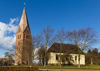 Hervormde kerk met vrijstaande toren in Schildwolde