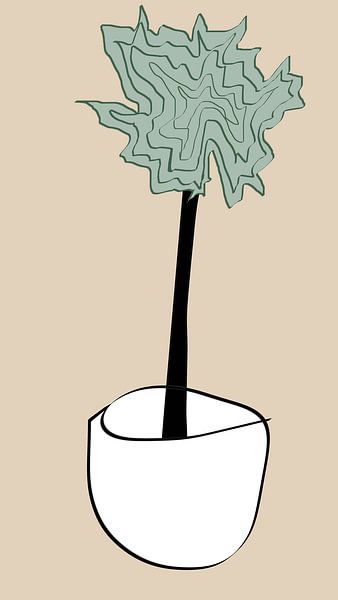TREE IN POT by Anne Rietberg