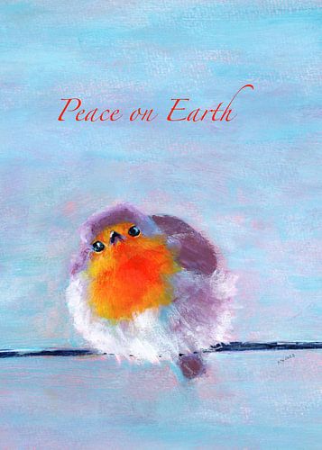 Merveilleux oiseau sur un fil Peace on Earth