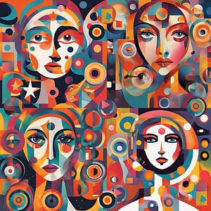 Abstracte vrouwen