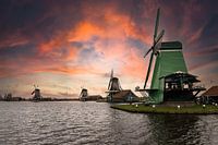 Sonnenuntergang Zaanse-Rampe
