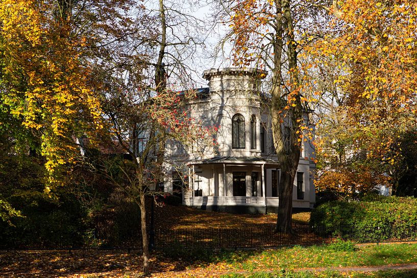 Villa Lievendaal on Lepelenburg in Utrecht in autumn by André Blom Fotografie Utrecht