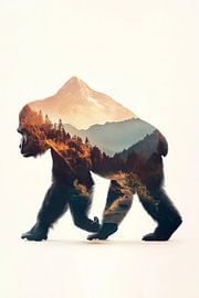 Dierenlandschapsreis van Poster Art Shop