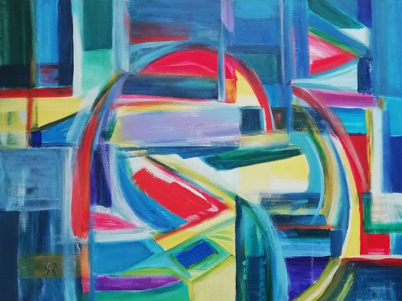 Colour field painting by Gerda Ursula Roos