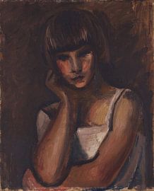 Alfred Justitz, Hoofd van een meisje, 1927