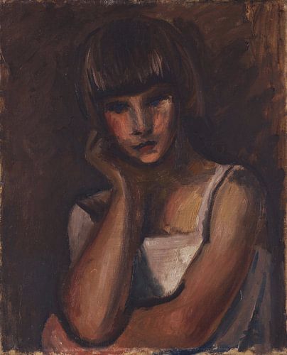 Alfred Justitz, Hoofd van een meisje, 1927