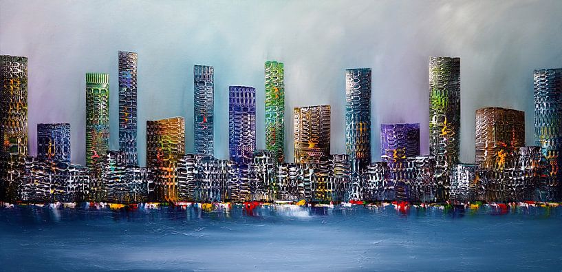 Skyline City by Gena Theheartofart