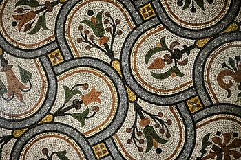 Mozaïek vloer in de Opera Garnier, Opera gebouw in Parijs