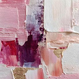 Soft pink abstract painting by IamHome Studio