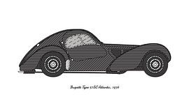 Bugatti Type 57SC Atlantic, 1936 by Victor Weijers