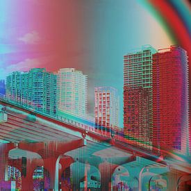 Miami Bridge by Adriaan Hennie van Ravesteijn