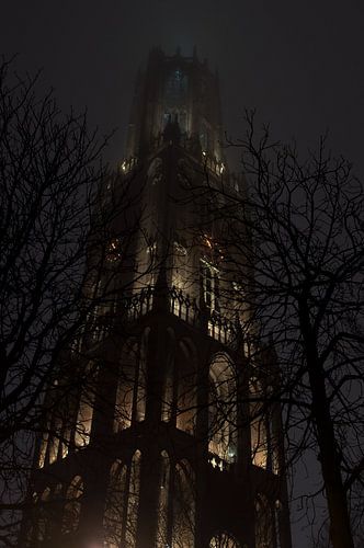 De Domtoren in de mist