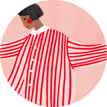 De vrouw met de rode strepen