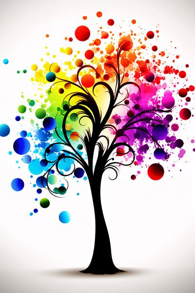Kleurrijk Levensboom van Art & Soul Creations