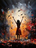 Banksy meets Pollock art