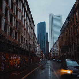 Regen in Frankfurt van Stefan Spoelstra
