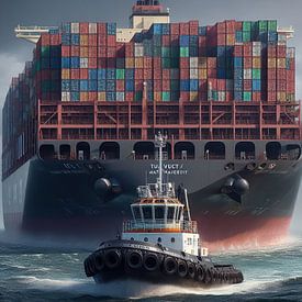On the Elbe by Kay Weber