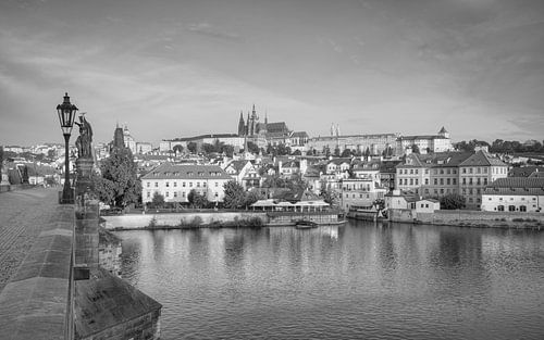 Prager Burg schwarz-weiß