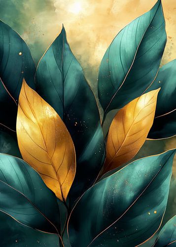 Tropische bladeren natuur kunst