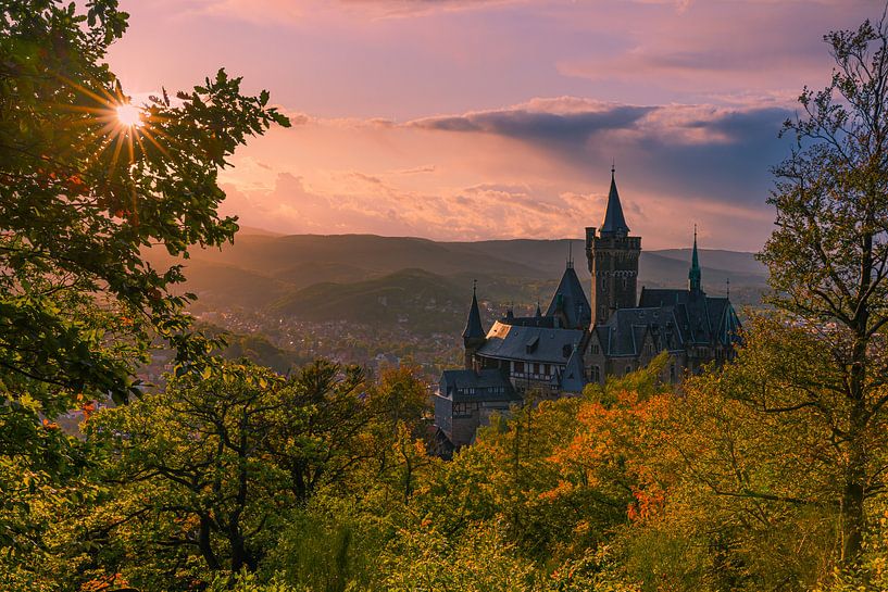 Schloss Wernigerode, Harz, Sachsen-Anhalt, Deutschland von Henk Meijer Photography