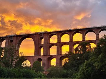 Die Göltzschtalbrücke, ein beeindruckendes Viadukt.
