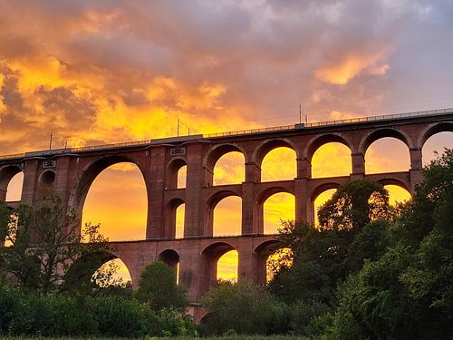 Die Göltzschtalbrücke, ein beeindruckendes Viadukt. von fotoping