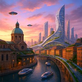 Genua - Futuristic Cities von Eric Nagel