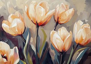 Orangefarbene Tulpen | Greifbare Anmut