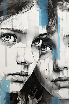 Innocence 2 | Street Art | Banksy Style van Blikvanger Schilderijen