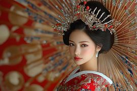 Japanese art with Geisha by Egon Zitter