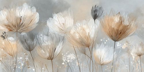 Zarte Blumenpracht in Pastelltönen
