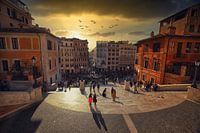 Treasures and Silhouettes - Evening on the Spanish Steps