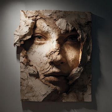 3D image of fictional portrait or torso