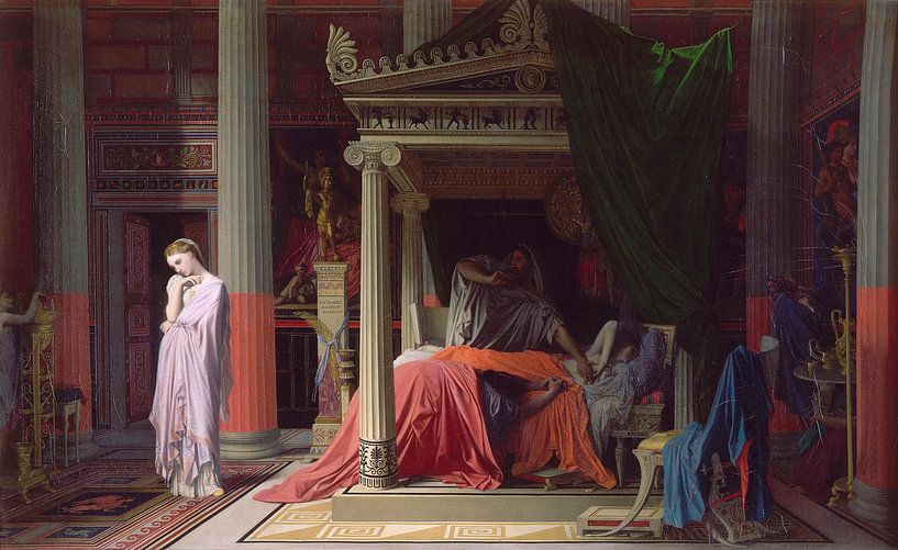 Die Krankheit von Antiochus, oder Antiochus und Stratonice, Jean Auguste Dominique Ingres von Meisterhafte Meister