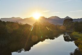Sunrise over Lourensriver in Strand