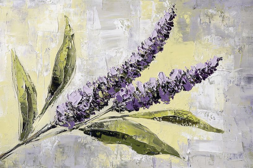 Abstracte lavendel schildering van Imperial Art House