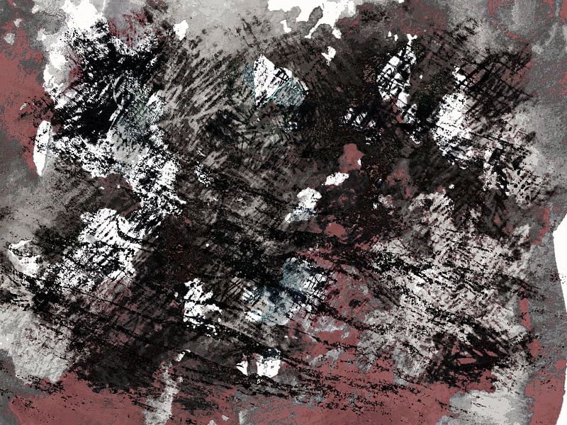 Scandinavian Expressionism Landscape Neutral by Mad Dog Art